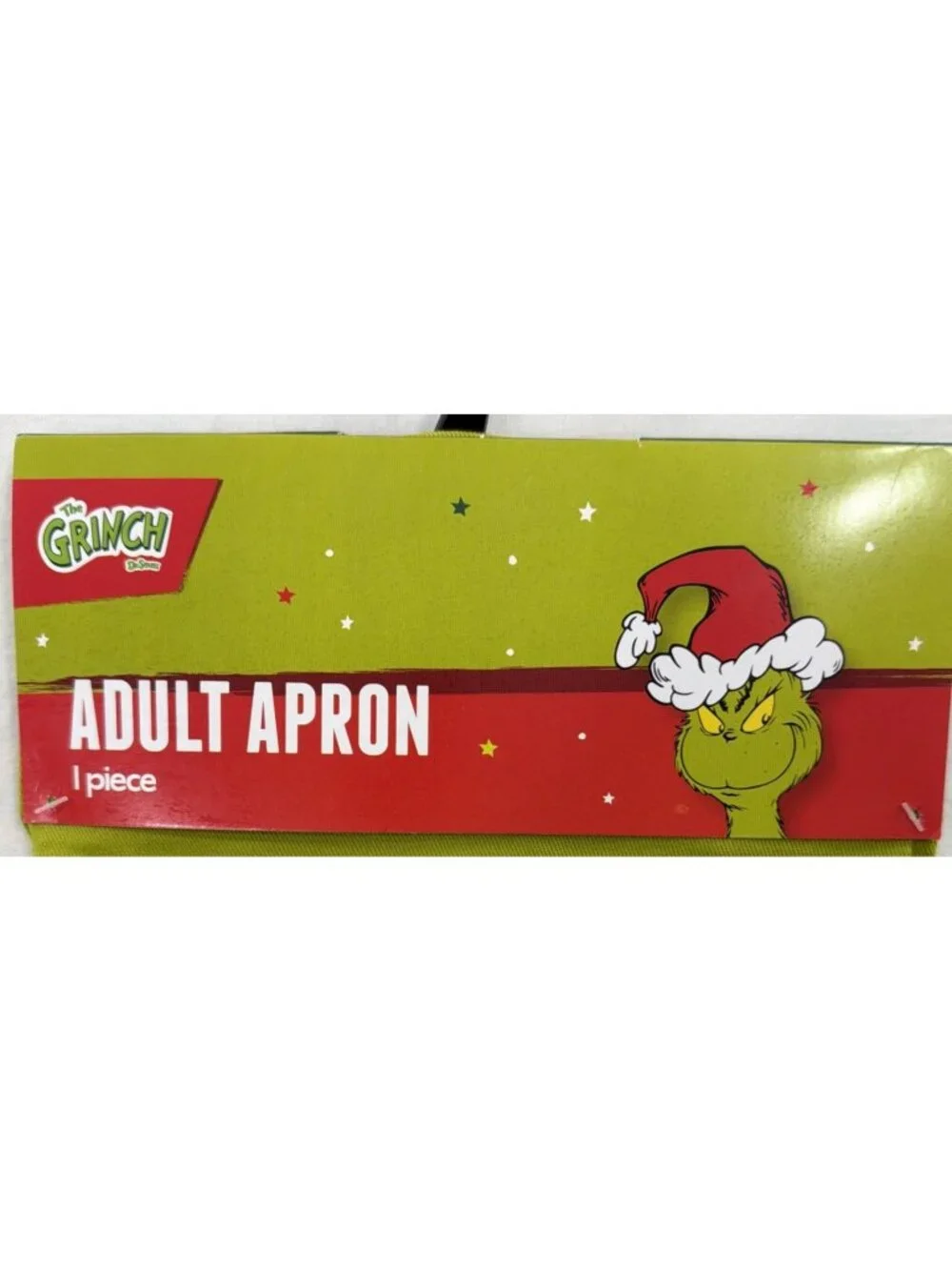 Green Adult Dr. Seuss The Grinch Merry Grinchmas Cooking Apron